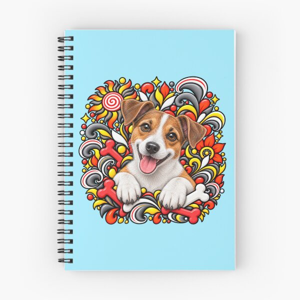 Item preview, Jack Russell Floral Art - Bones & Swirls Decor designed and sold by PixelsPaws.