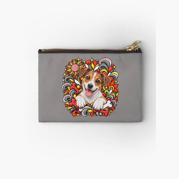 Item preview, Jack Russell Floral Art - Bones & Swirls Decor designed and sold by PixelsPaws.