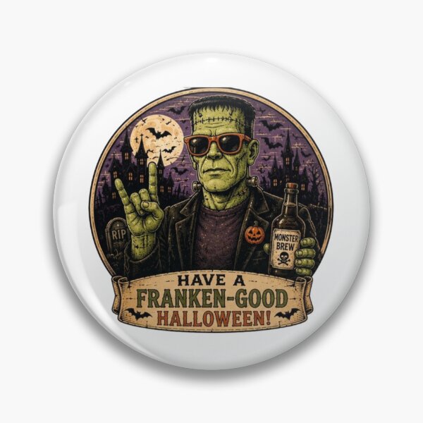 Item preview, Spooky Halloween Frankenstein  designed and sold by JonysCreativeDesigns.
