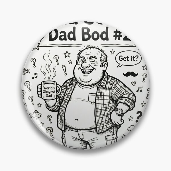 Item preview, Dad Jokes Dad Bod #2 Sketch Pencil Doodle T-Shirt designed and sold by DIUMERI.