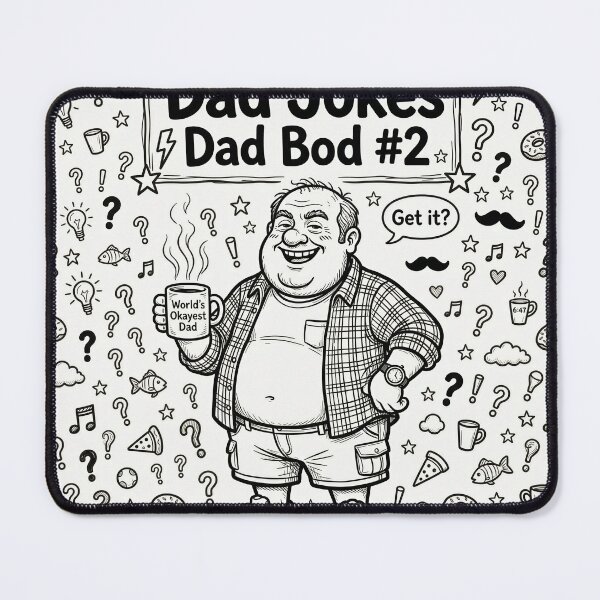 Item preview, Dad Jokes Dad Bod #2 Sketch Pencil Doodle T-Shirt designed and sold by DIUMERI.