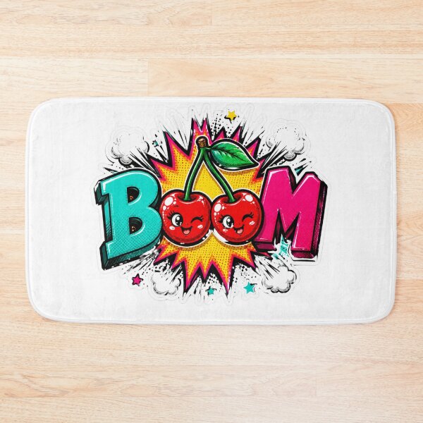 Item preview, Cherry BOOM Pop Art Sticker designed and sold by Pigmentra.
