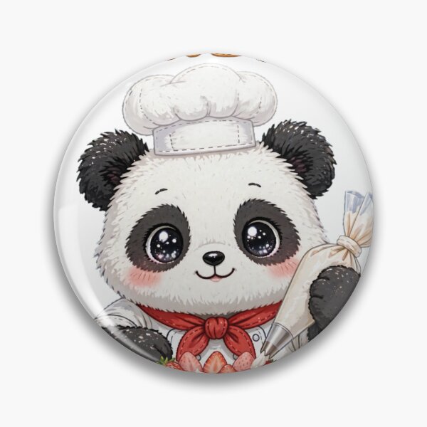 Item preview, Cute Panda Chef Decorating Cake on Friday - Kawaii Baking Art designed and sold by Surviving Monday Club.