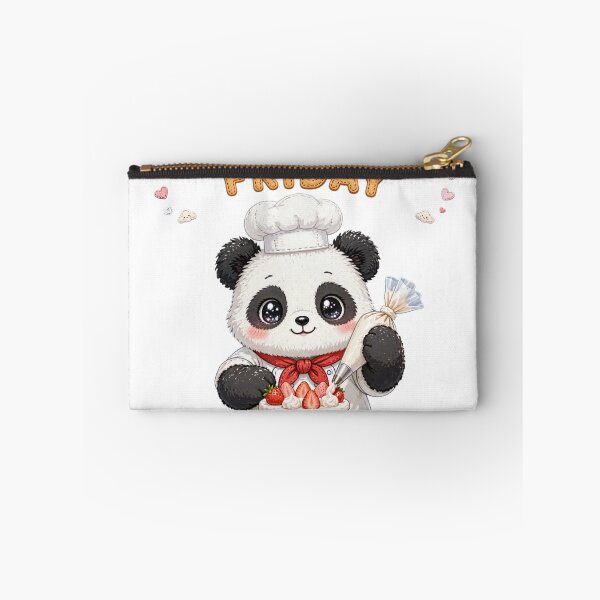 Item preview, Cute Panda Chef Decorating Cake on Friday - Kawaii Baking Art designed and sold by Surviving Monday Club.