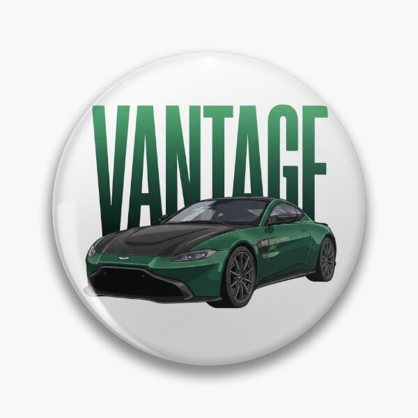 Item preview, Aston Martin Vantage Green Carbon Fibre British Sports Car Vector Art designed and sold by Motorline44.