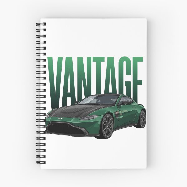 Item preview, Aston Martin Vantage Green Carbon Fibre British Sports Car Vector Art designed and sold by Motorline44.