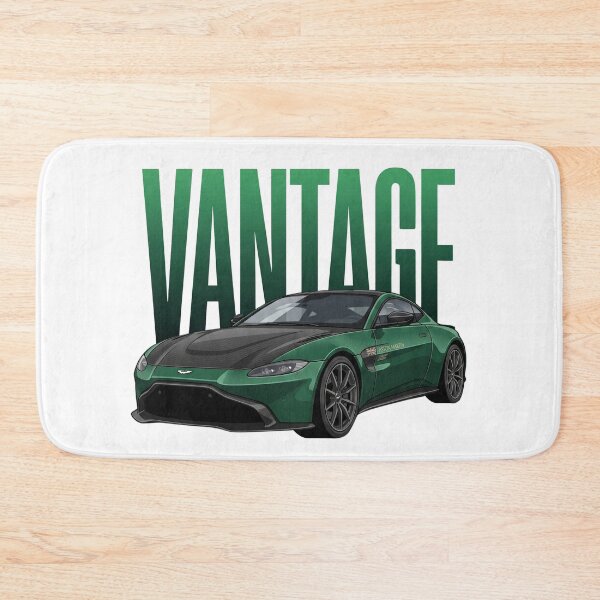 Item preview, Aston Martin Vantage Green Carbon Fibre British Sports Car Vector Art designed and sold by Motorline44.