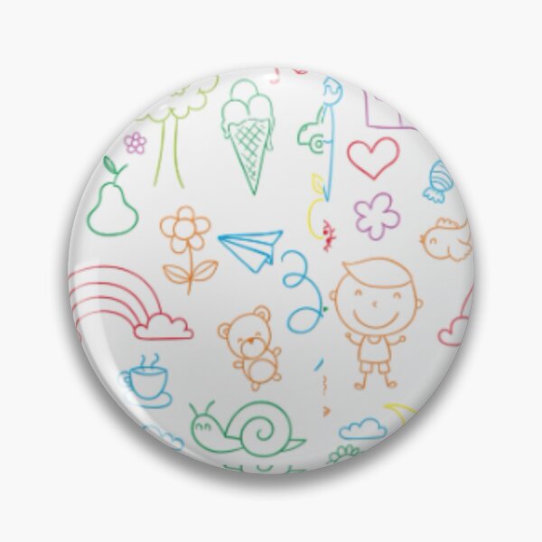 Aperçu de l'œuvre Motif sans couture de gribouillis mignons pour enfants – Illustration colorée et ludique de l'enfance créée et vendue par Kruti Collection.