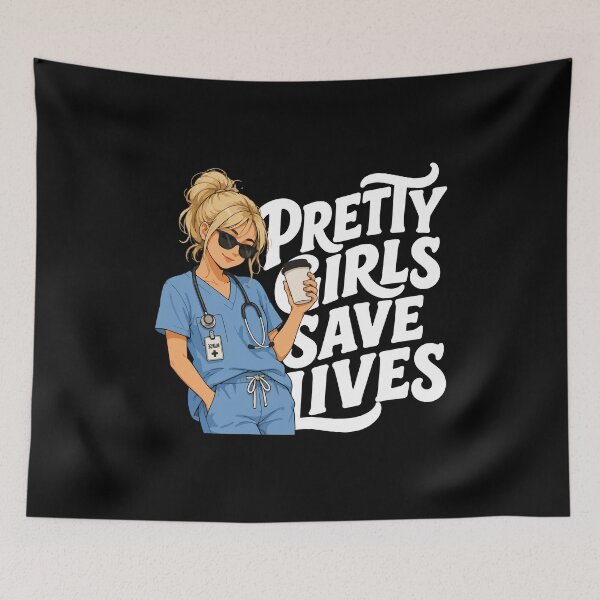 Item preview, NURSE - PRETTY GIRLS SAVE LIVES designed and sold by YNELENT.