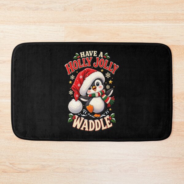 Item preview, Holly Jolly Waddling Penguin designed and sold by Side Quest Co..