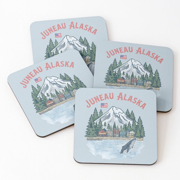 Item preview, Juneau Alaskan Cityscape Humpback Whale designed and sold by HowToCanadian.