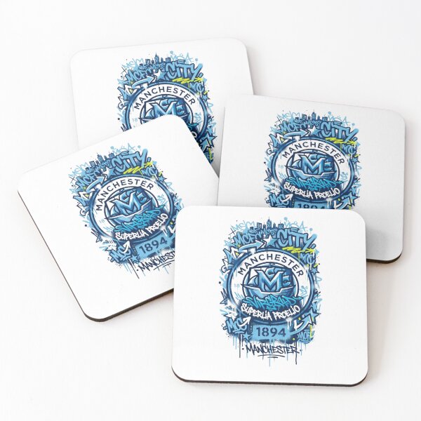 Item preview, Manchester City Graffiti Crest Urban Street Art designed and sold by annaarthk.