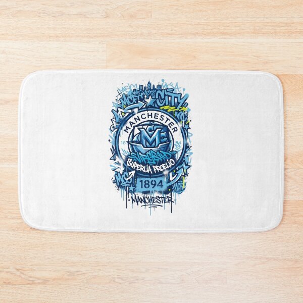 Item preview, Manchester City Graffiti Crest Urban Street Art designed and sold by annaarthk.