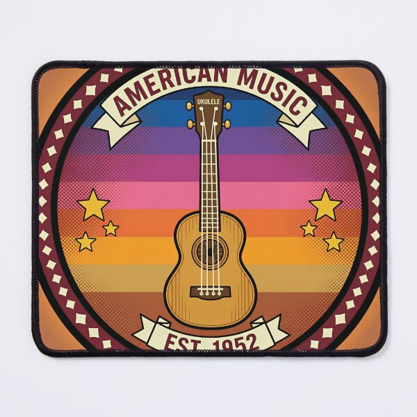 Item preview, Ukulele Sunset Jam Retro Badge designed and sold by DIUMERI.