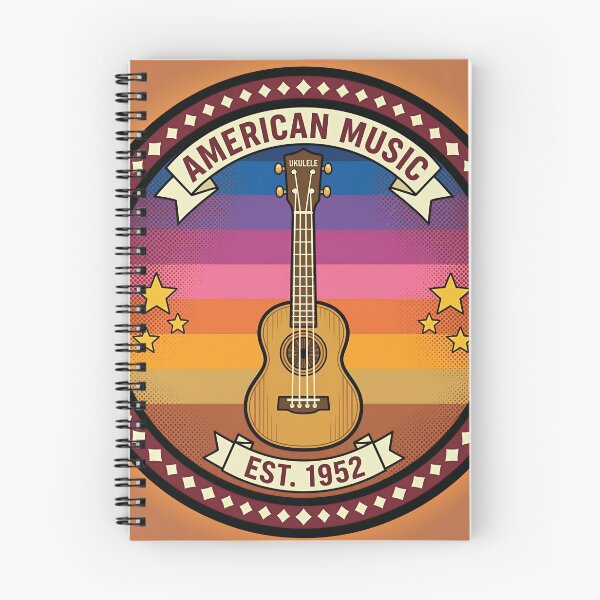 Item preview, Ukulele Sunset Jam Retro Badge designed and sold by DIUMERI.