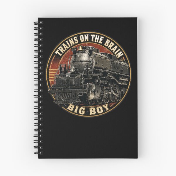 Item preview, Big Boy Steam Train Locomotive Railfan Trains on the Brain! designed and sold by Maljonic.