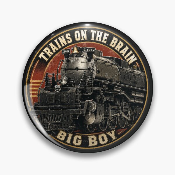 Item preview, Big Boy Steam Train Locomotive Railfan Trains on the Brain! designed and sold by Maljonic.