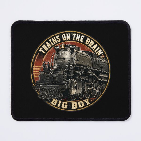 Item preview, Big Boy Steam Train Locomotive Railfan Trains on the Brain! designed and sold by Maljonic.