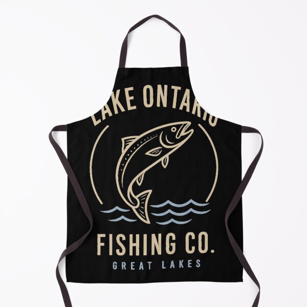 Artikelvorschau, Lake Ontario Fishing Co - Great Lakes Vintage Fisch Logo entworfen und verkauft von mnkyride.