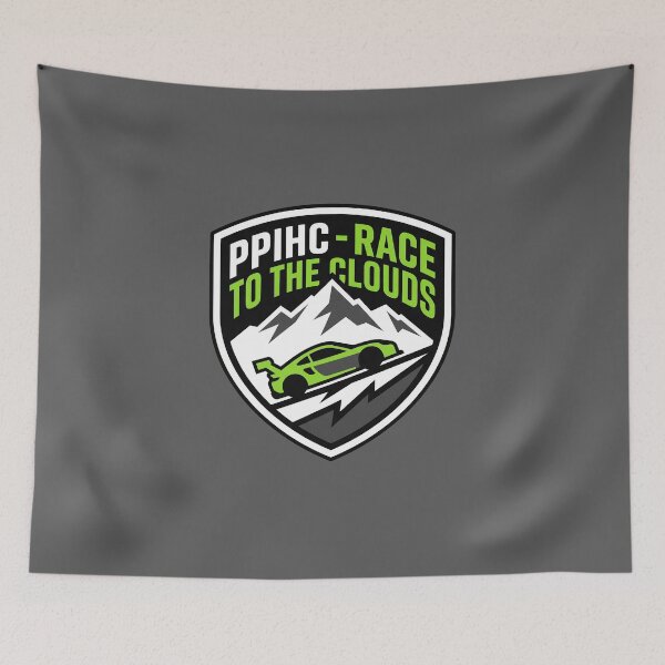 Item preview, PPIHC Race To The Clouds Pikes Peak Hill Climb Mountain Shield Graphic designed and sold by KiwiRider.