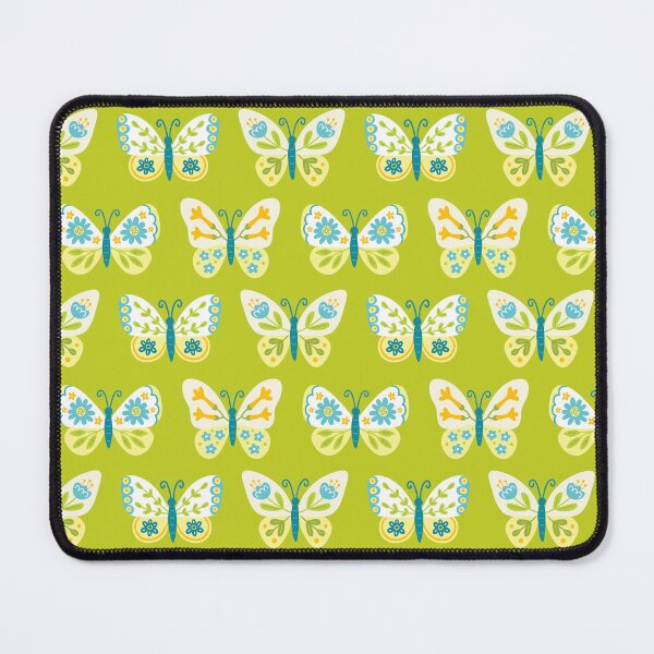 Item preview, Summer Garden Floral Butterflies - Bright Folk Art Pattern for Nature Lovers designed and sold by Mandy Porta LLC.