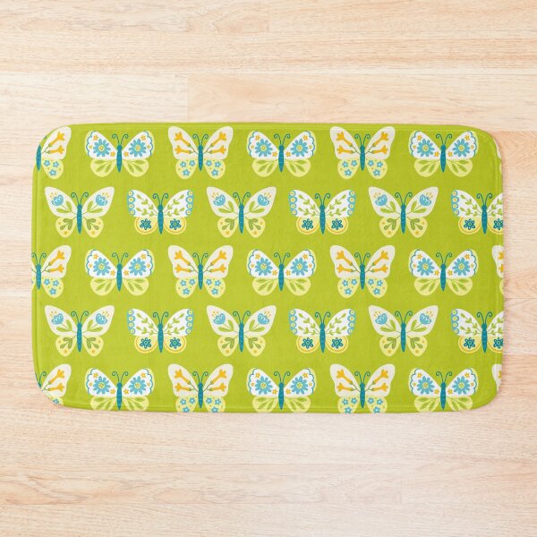 Item preview, Summer Garden Floral Butterflies - Bright Folk Art Pattern for Nature Lovers designed and sold by Mandy Porta LLC.