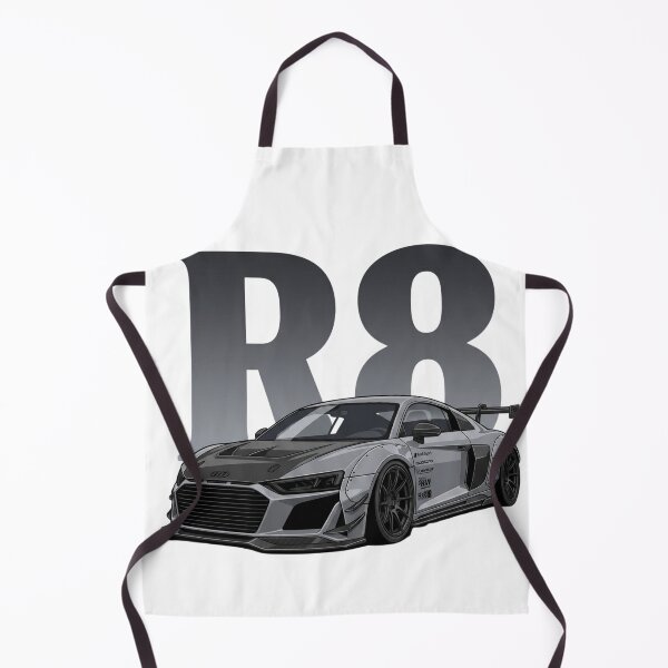 Item preview, Audi R8 V10 Nardo Grey Widebody German Supercar Vector Art designed and sold by Motorline44.