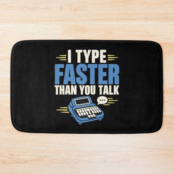 Item preview, I Type Faster Than You Talk Funny Court Reporter Gift designed and sold by DreamLayerStudio.