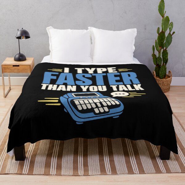 Item preview, I Type Faster Than You Talk Funny Court Reporter Gift designed and sold by DreamLayerStudio.