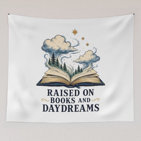 Item preview, Book Lover Daydreaming Forest Fantasy Illustration designed and sold by Artmares.