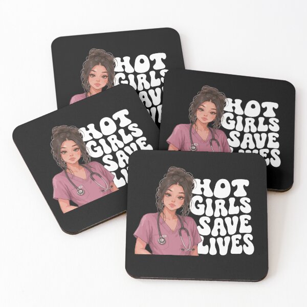 Item preview, NURSE - HOT GIRLS SAVE LIVES designed and sold by YNELENT.
