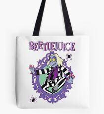 Beetlejuice Ghost Halloween Spider Beetle Juice Tote Bag
