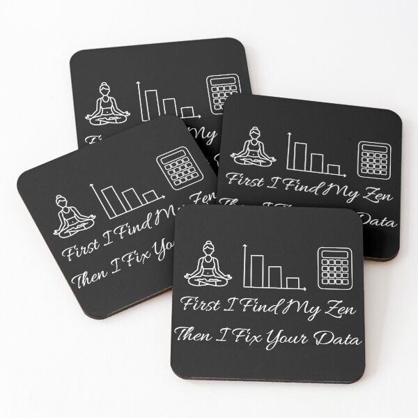Item preview, First I Find My Zen Then I Fix Your Data | Funny Data Analyst Yoga. designed and sold by spreadsheetcafe.