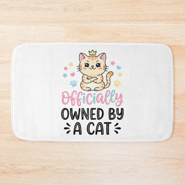 Item preview, Officially Owned By A Cat - Cute Cat Quote designed and sold by PrintforDesign.