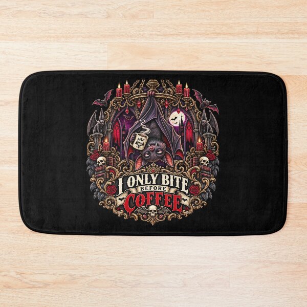 Item preview, I Only Bite Before Coffee designed and sold by TheInkRaven.