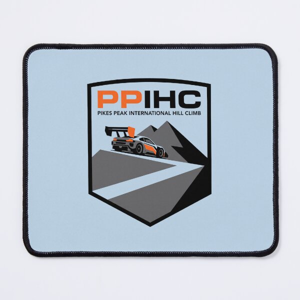 Item preview, PPIHC Pikes Peak International Hill Climb Race Car Mountain Crest Graphic designed and sold by KiwiRider.