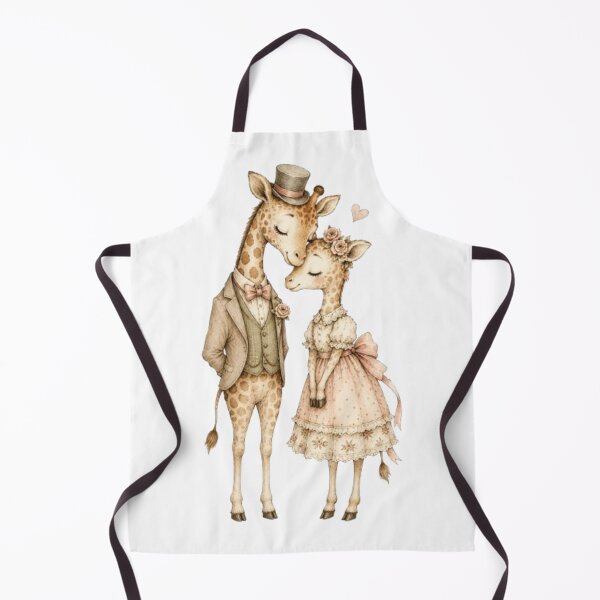 Item preview, Vintage Giraffe Couple in Love designed and sold by Snurly.