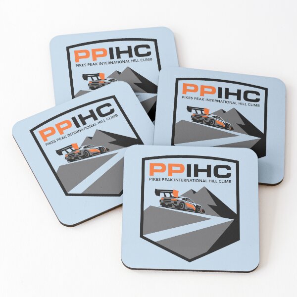 Item preview, PPIHC Pikes Peak International Hill Climb Race Car Mountain Crest Graphic designed and sold by KiwiRider.