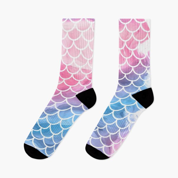 Item preview, Watercolor Mermaid Scales Pattern - Pink & Purple designed and sold by VeroCura.