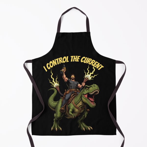 Item preview, Funny Electrician Riding T-Rex With Drill - Sparky Gift designed and sold by UTkiKK.