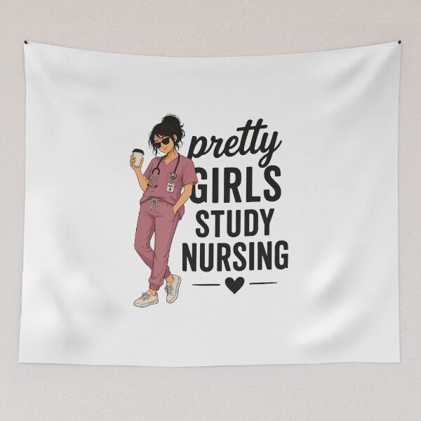 Item preview, NURSING STUDENT - PRETTY GIRLS STUDY NURSING designed and sold by YNELENT.