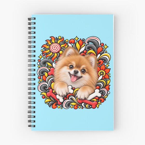 Item preview, Pomeranian Floral Art - Bones & Swirls Decor designed and sold by PixelsPaws.
