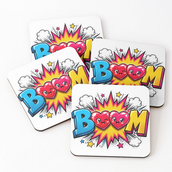 Item preview, Heart BOOM Pop Art Sticker designed and sold by Pigmentra.