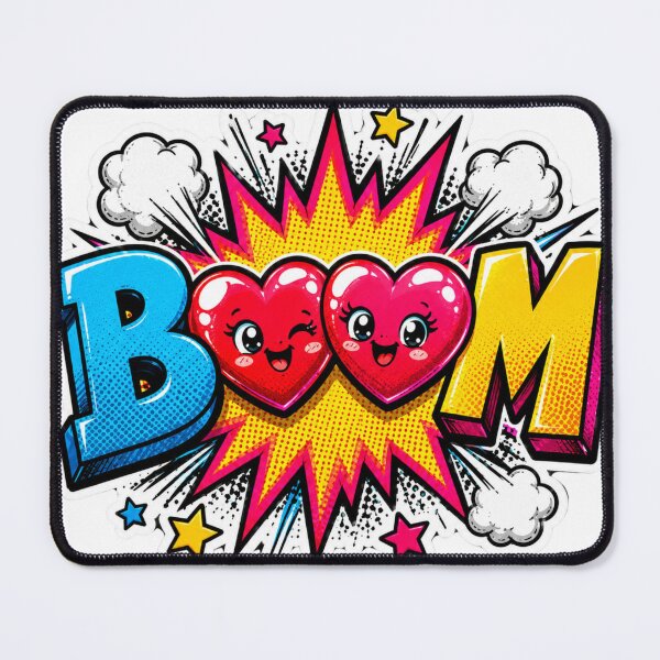 Item preview, Heart BOOM Pop Art Sticker designed and sold by Pigmentra.
