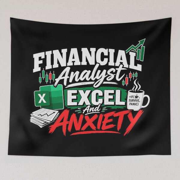 Item preview, Financial Analyst I Run On Excel And Anxiety Funny Finance Shirt designed and sold by NOVYXEL.