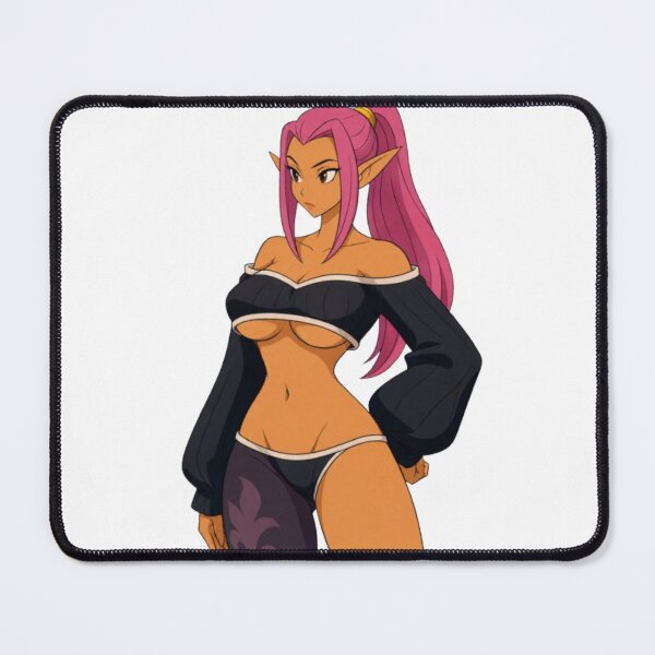 Item preview, Pink Haired Elf Pin-Up – Retro Fantasy Cartoon designed and sold by Hollow Moon Studios..