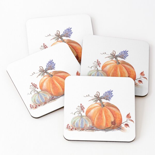 Item preview, Autumn Pumpkins and Lavender designed and sold by Flowersforbear.