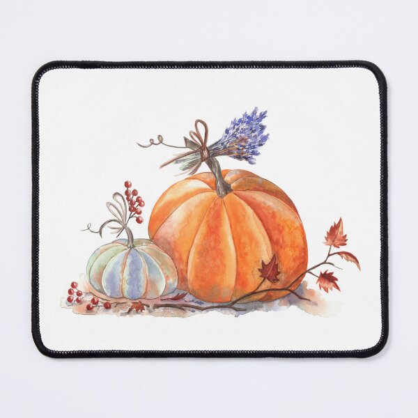 Item preview, Autumn Pumpkins and Lavender designed and sold by Flowersforbear.