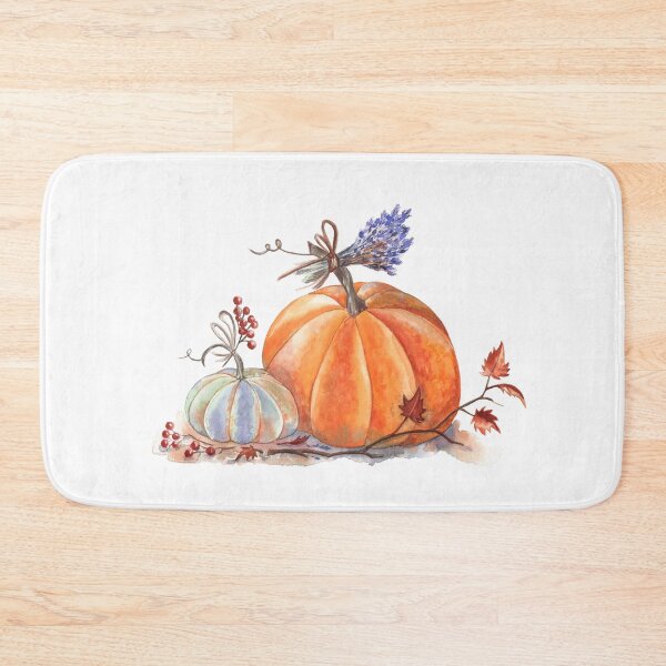 Item preview, Autumn Pumpkins and Lavender designed and sold by Flowersforbear.