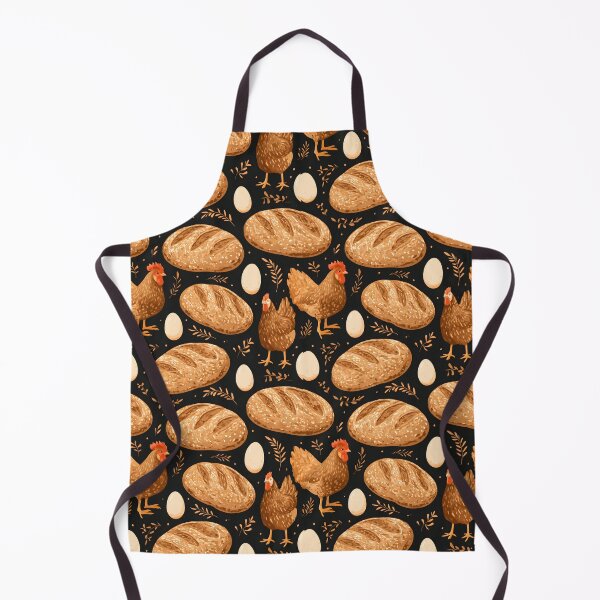 Item preview, Sourdough Bread Chicken Seamless Pattern designed and sold by palaco210.